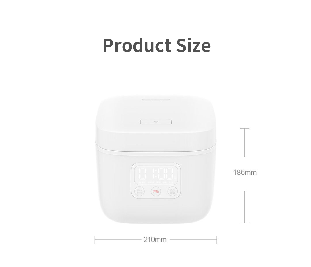 Xiaomi MIJIA Rice Cooker 400W 1.6L White PowerMall