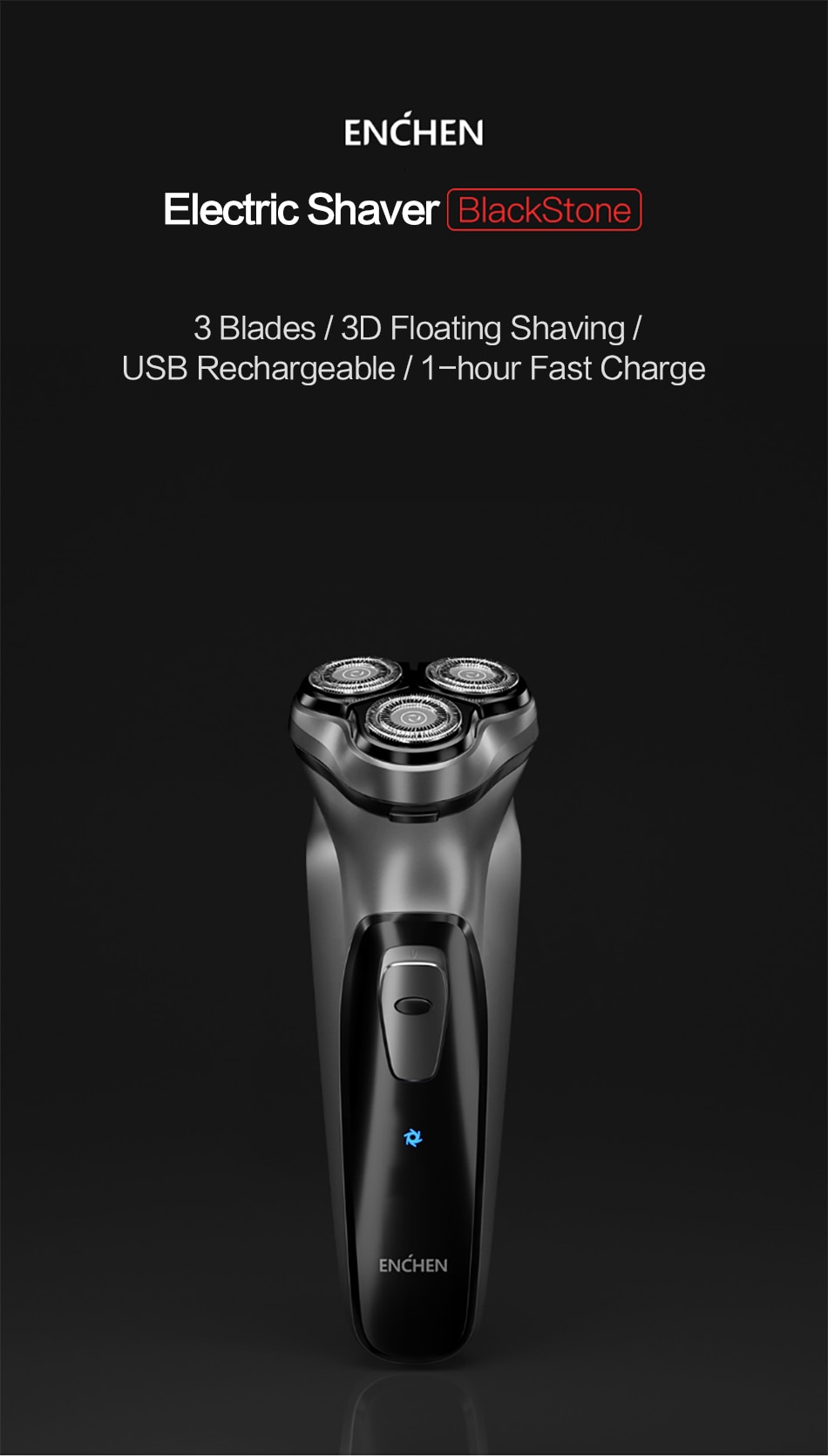 Xiaomi Enchen Black Stone 3D Electric Shaver PowerMall