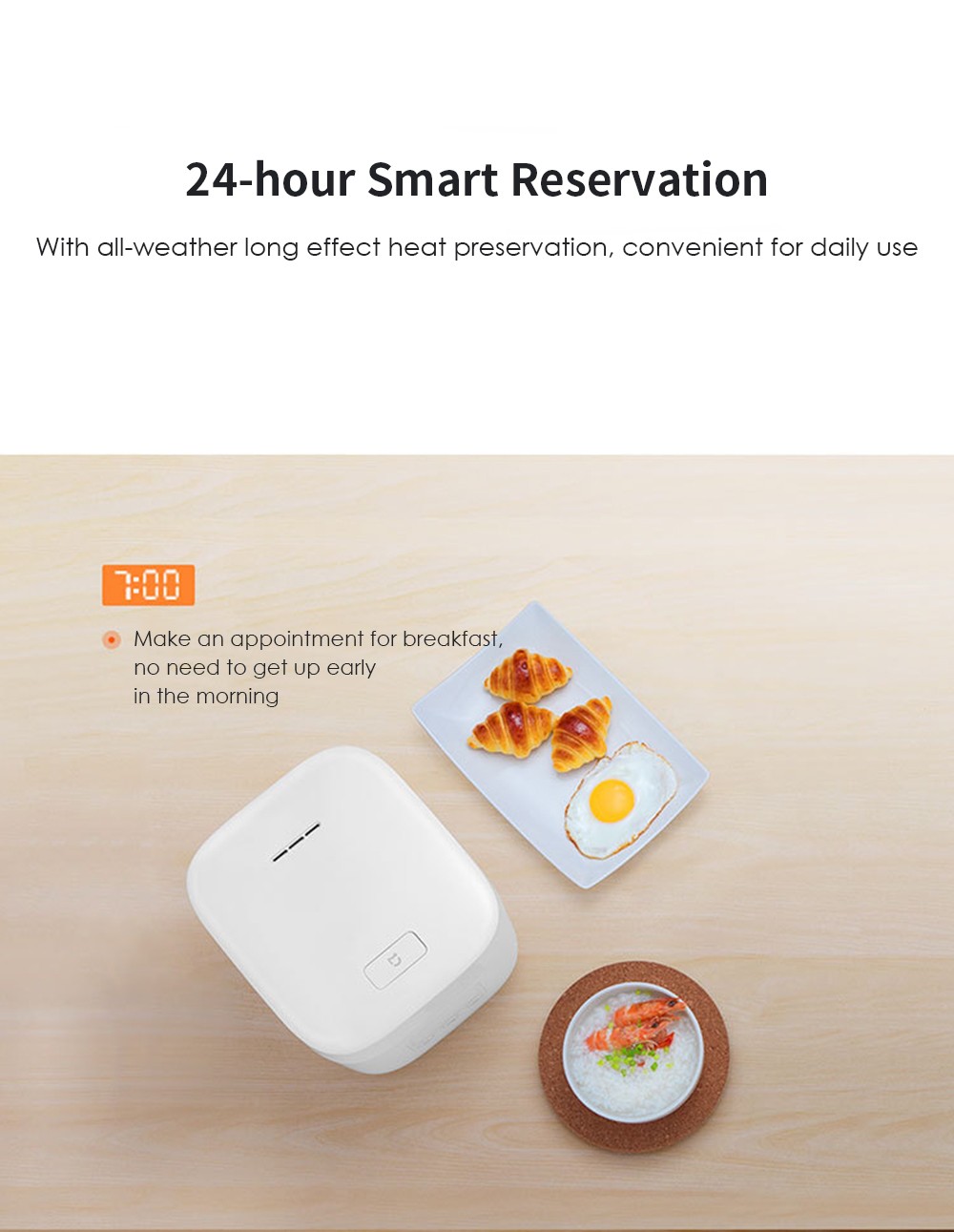 Xiaomi MIJIA Rice Cooker 400W 1.6L White PowerMall