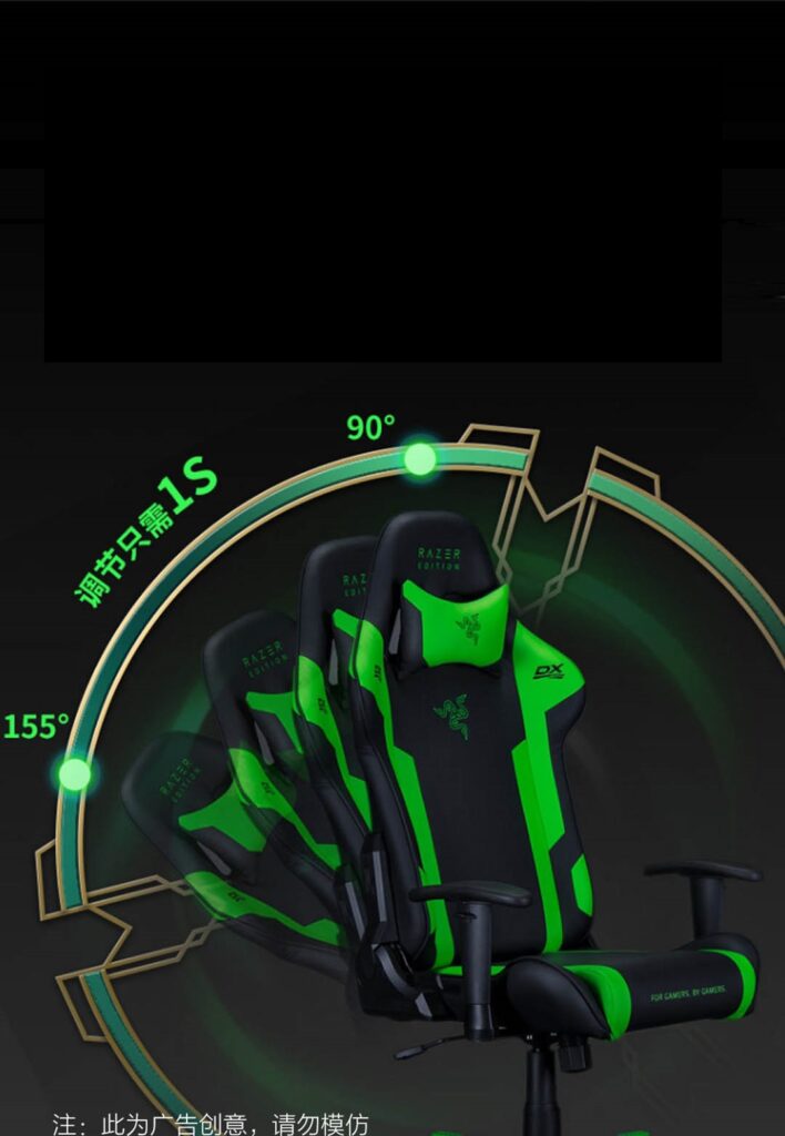 Razer Professional Gaming Chair Ergonomic Series GREEN PowerMall